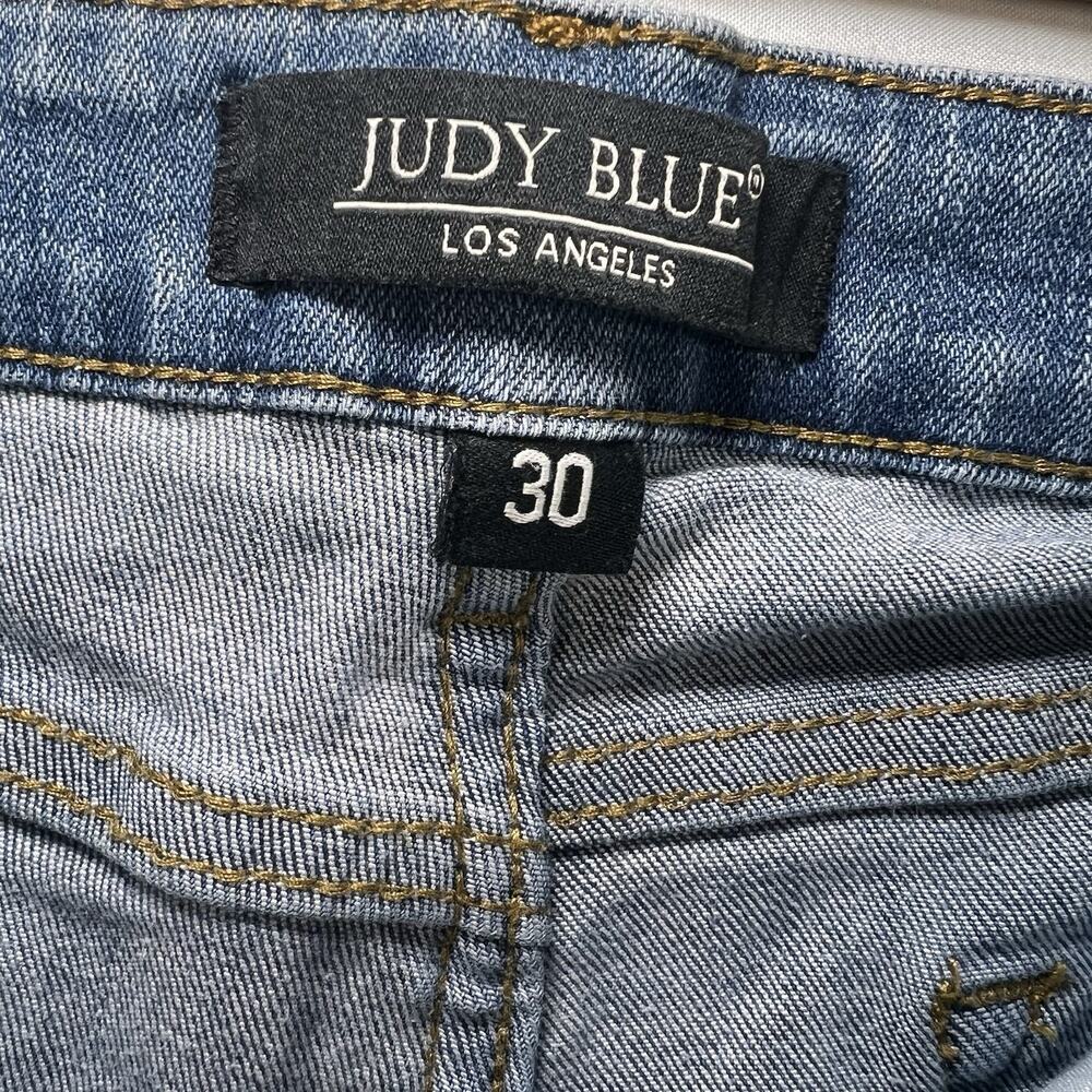 Judy Blue Jeans Women’s Size 30 Denim Relaxed Fit Distressed Stretch JB8271 DK - Picture 7 of 12